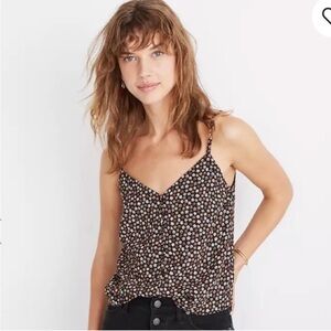 Madewell Floral Buttondown Tank Size 0
